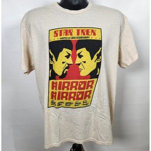 Star Trek Mirror Mirror T-Shirt Mens XL Good and Evil Spock Lootcrate Exclusive